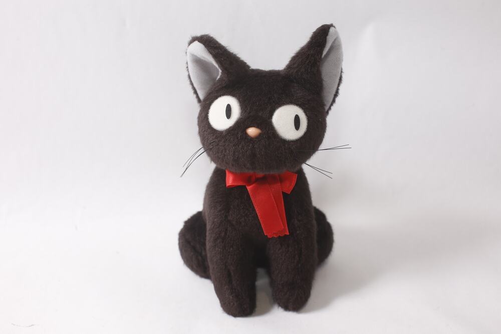 1980s Sun Arrow Jiji Black Cat Plush Kiki's Delivery Service ~ 260917-WH 785